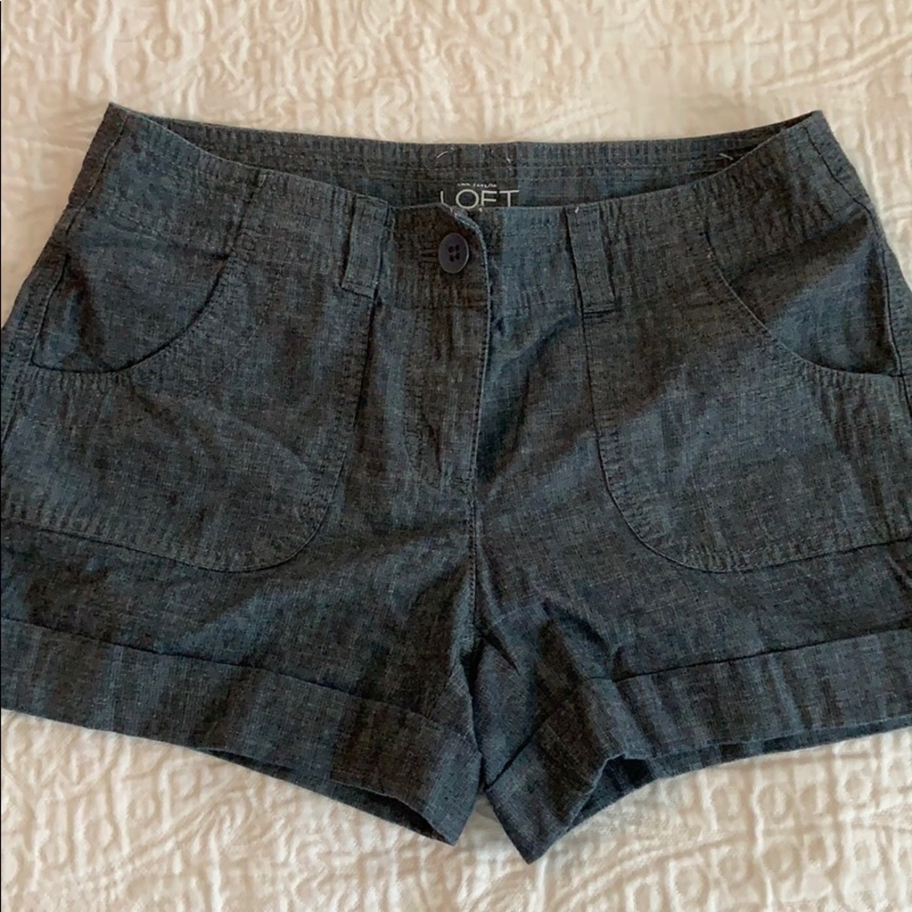 LOFT chambray shorts